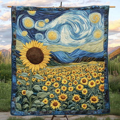 Radiant Petals Quilted Blanket
