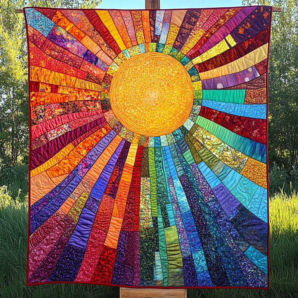 Radiant Sun Quilted Blanket