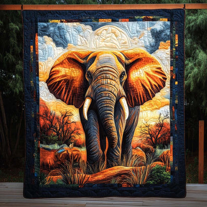 Radiant Sunset Giant Quilted Blanket