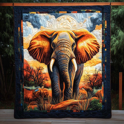 Radiant Sunset Giant Quilted Blanket