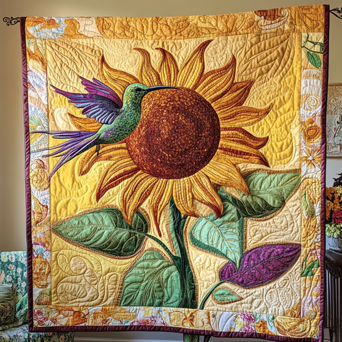 Rainbow Glider Quilted Blanket