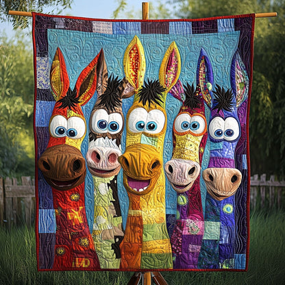 Rainbow Rascals Quilted Blanket