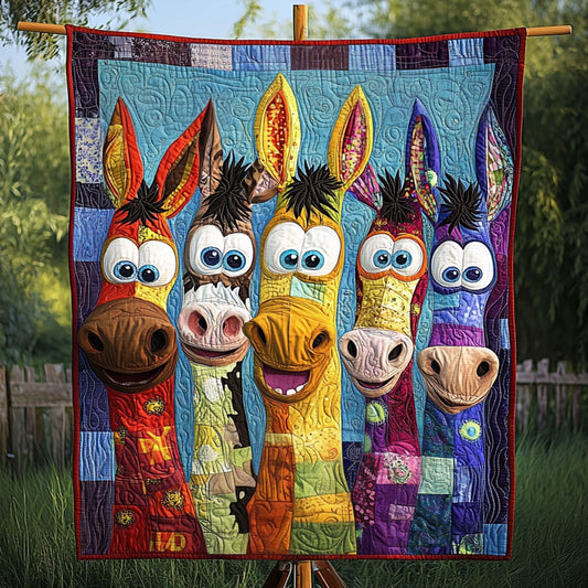 Rainbow Rascals Quilted Blanket