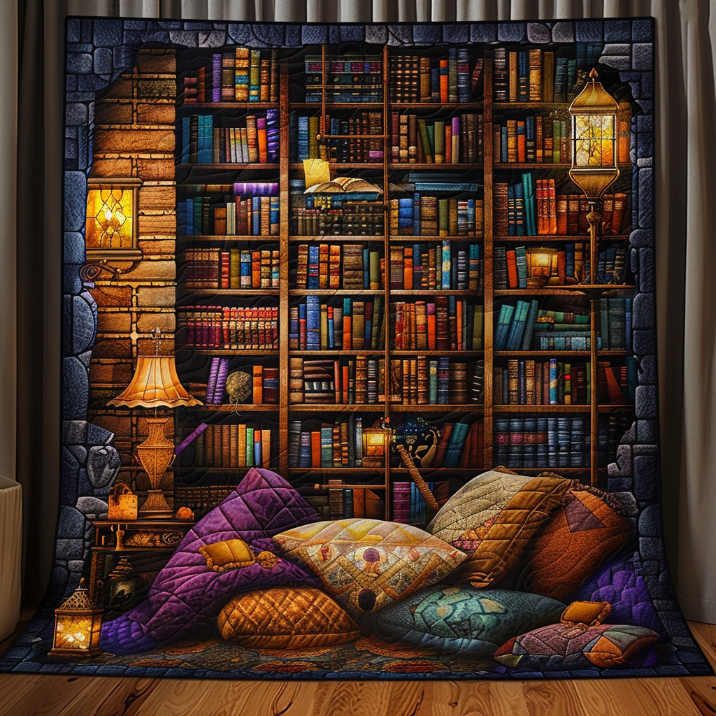Readers Retreat Quilted Blanket