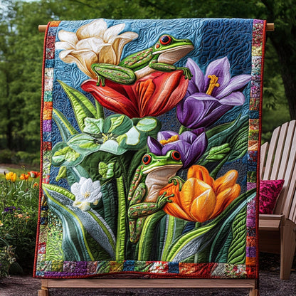 Red-Eyed Retreat Quilted Blanket