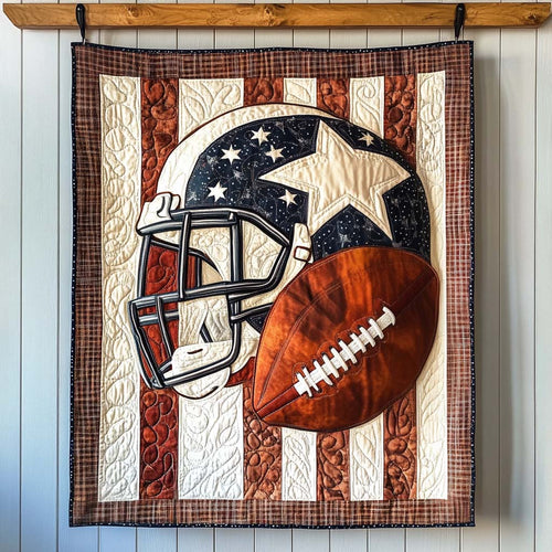 Red Zone Rush Quilted Blanket