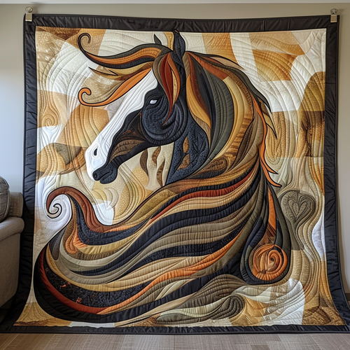 Regal Horse Mane Quilted Blanket