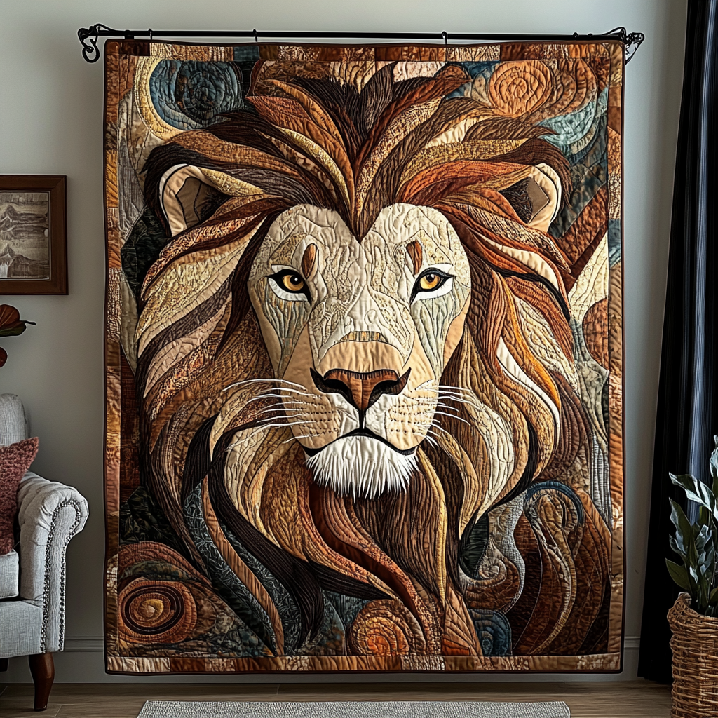Regal Beast Quilted Blanket
