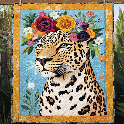 Regal Bloom Quilted Blanket