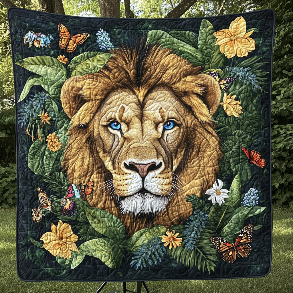 Regal Roar Quilted Blanket