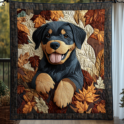 Regal Rottie Quilted Blanket
