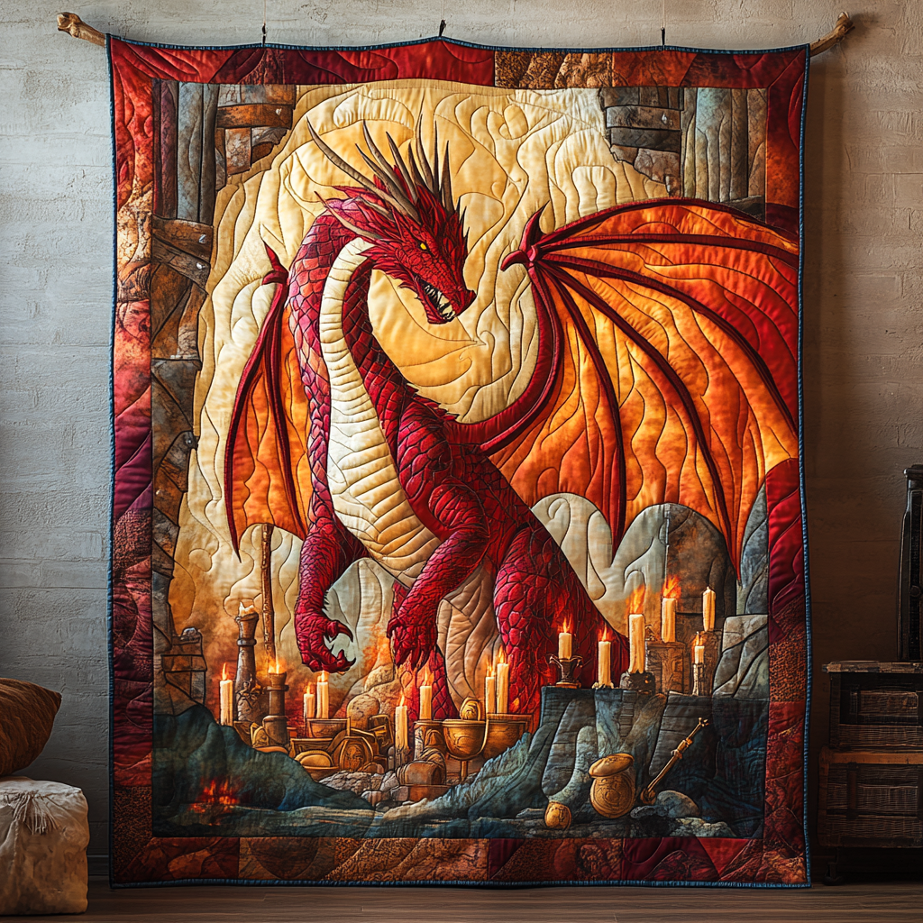 Regal Scales Quilted Blanket