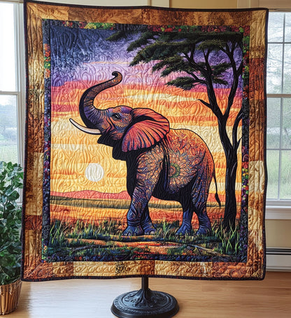 Regal Trunk Safari Quilted Blanket