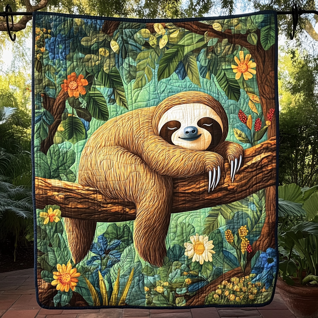 Relaxed and Rested Quilted Blanket