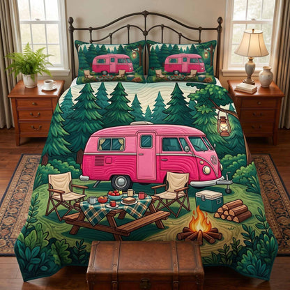 Camping 3-Piece Quilted Bedding Set