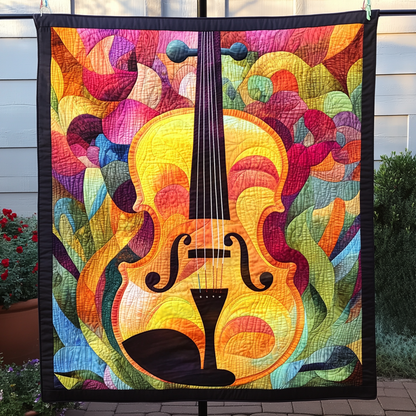 Rhapsody in Strings Quilted Blanket