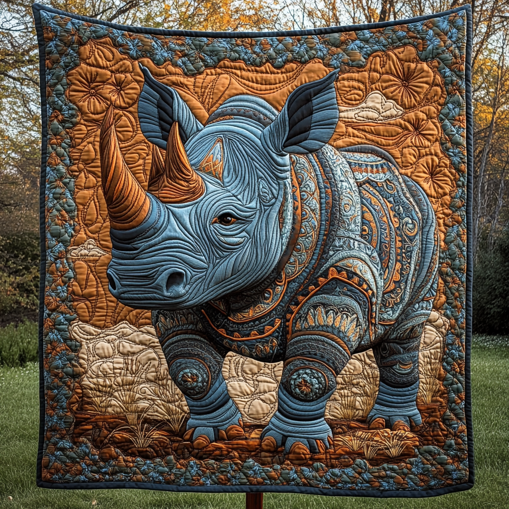 Rhino Silent Power Quilted Blanket
