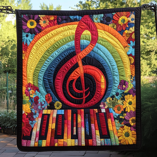 Rhythm Journey Quilted Blanket