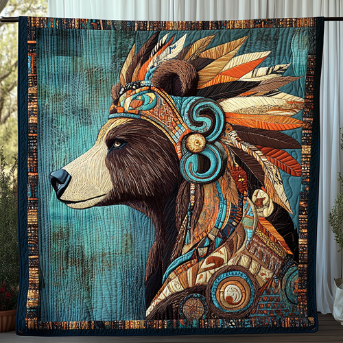 River of Ancestors Quilted Blanket