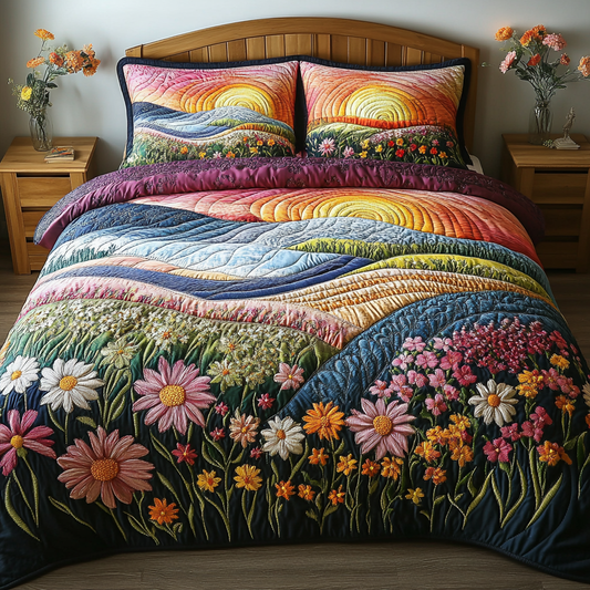 Riverbend Dreams 3-Piece Quilted Bedding Set
