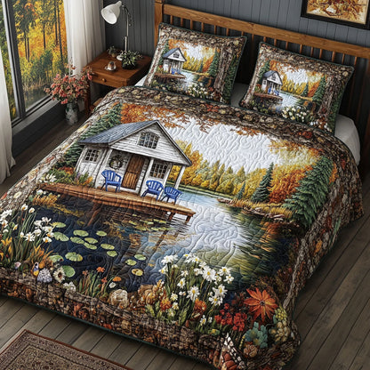 Riverbend Refuge 3-Piece Quilted Bedding Set