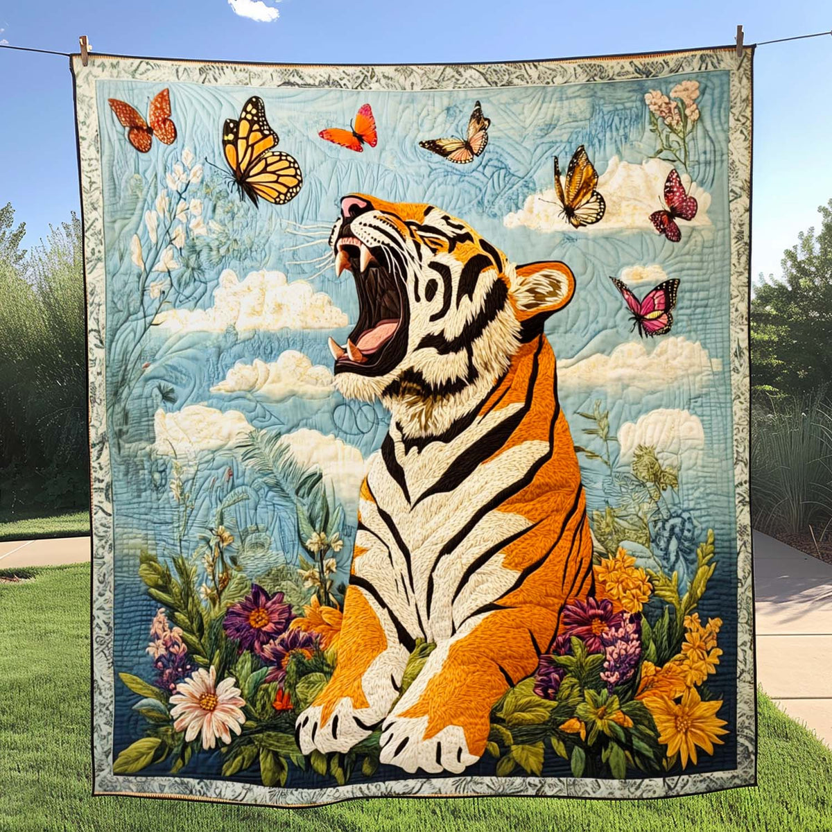 Roaring Spirit Quilted Blanket