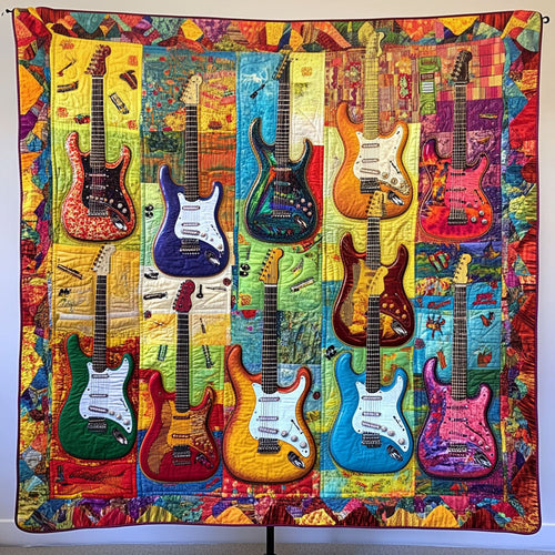 Rock Anthem Quilted Blanket