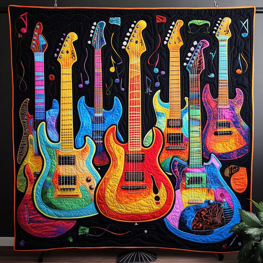 Rock Vibes Quilted Blanket