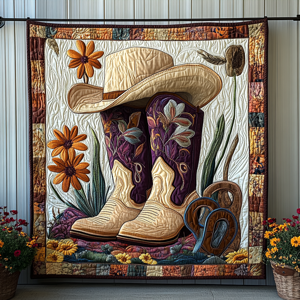 Rodeo Ready Quilted Blanket
