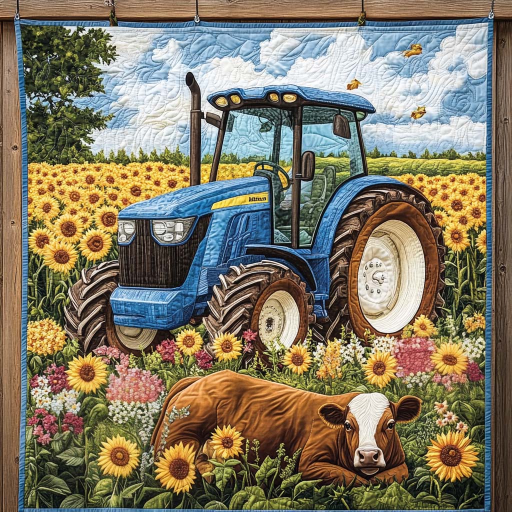 Rolling With Strength Quilted Blanket