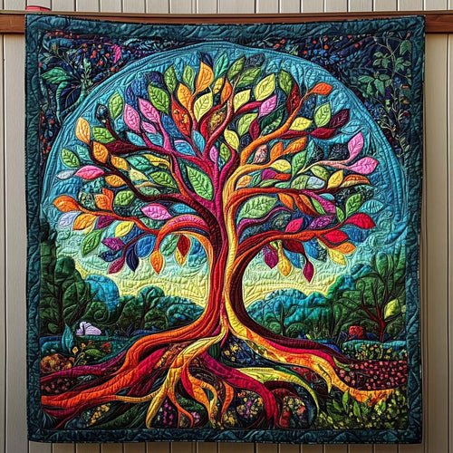 Rooted Spirit Quilted Blanket