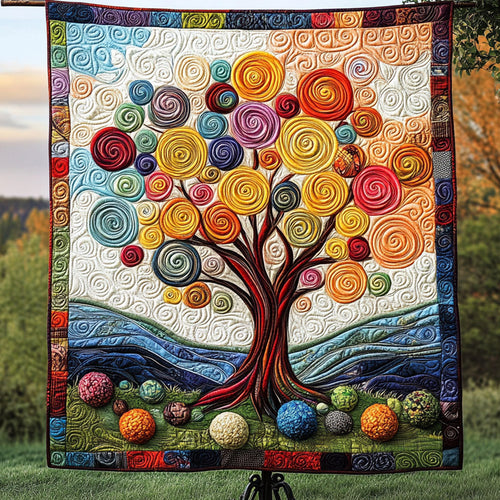 Roots of Eternity Quilted Blanket