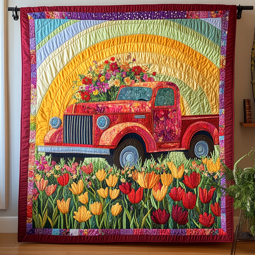 Rustic Rides Quilted Blanket