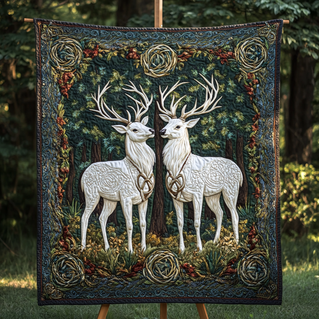 Rustic Romance Quilted Blanket