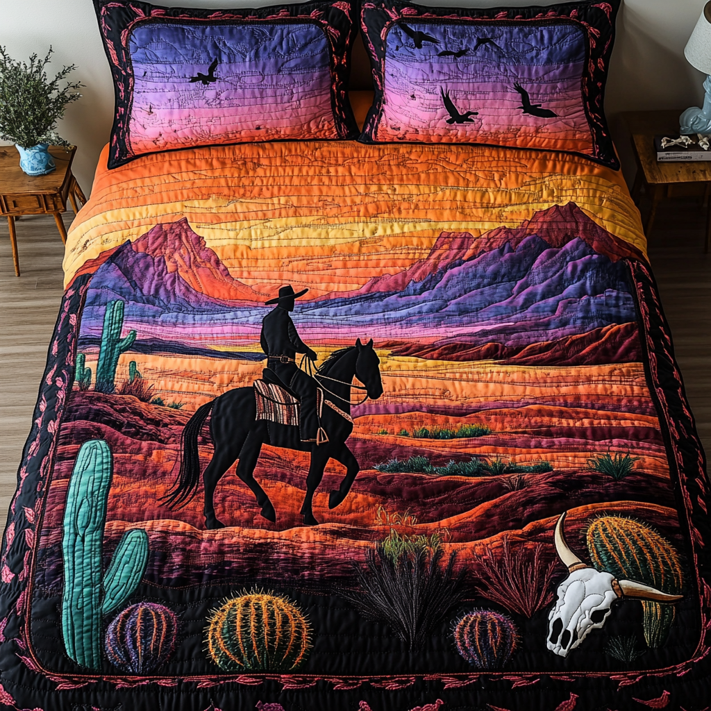 Rustic Spirit 3-Piece Quilted Bedding Set