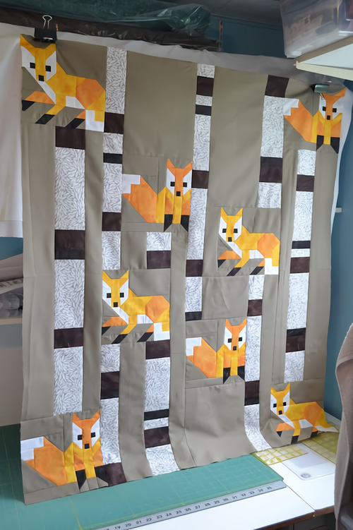 Rusty Ember Quilted Blanket