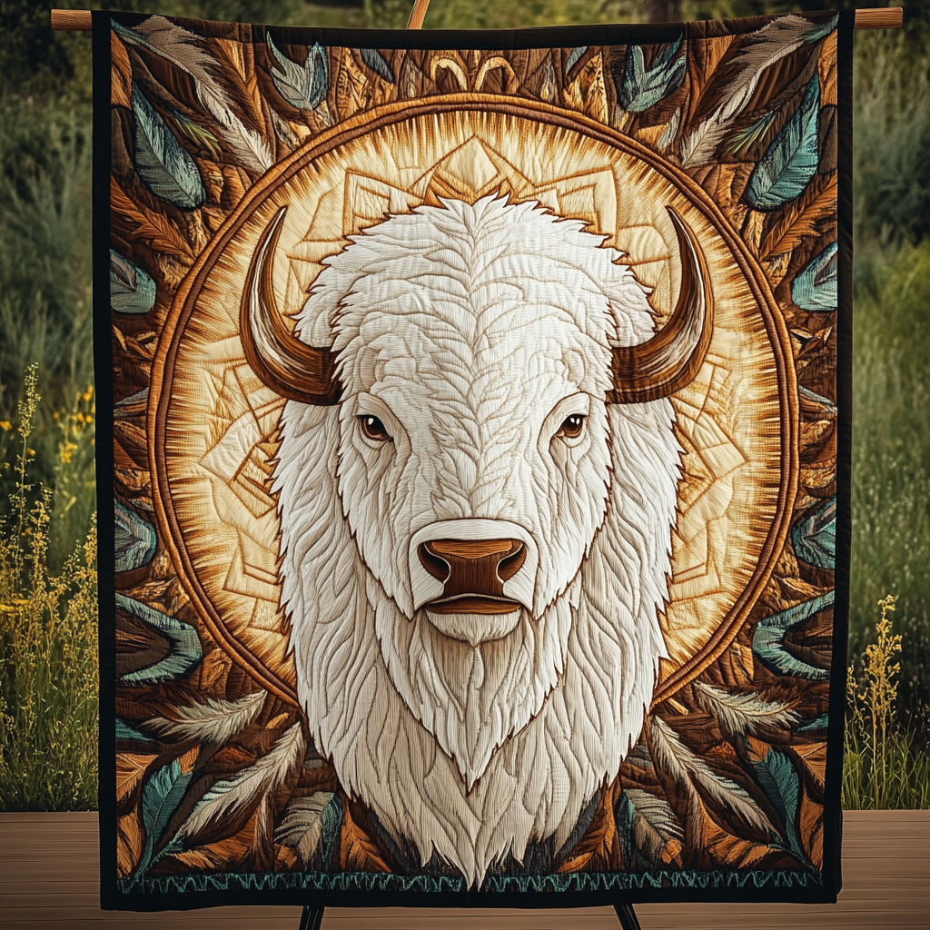 Sacred Herd Quilted Blanket