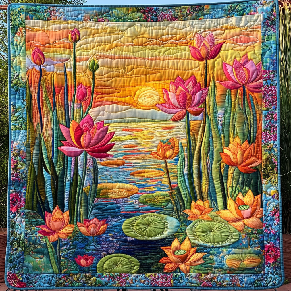 Sacred Serenity Quilted Blanket