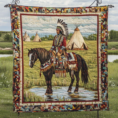 Sacred Spirits Quilted Blanket