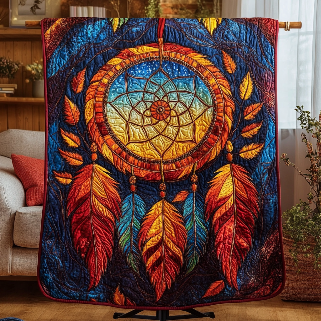 Sacred Threads Quilted Blanket