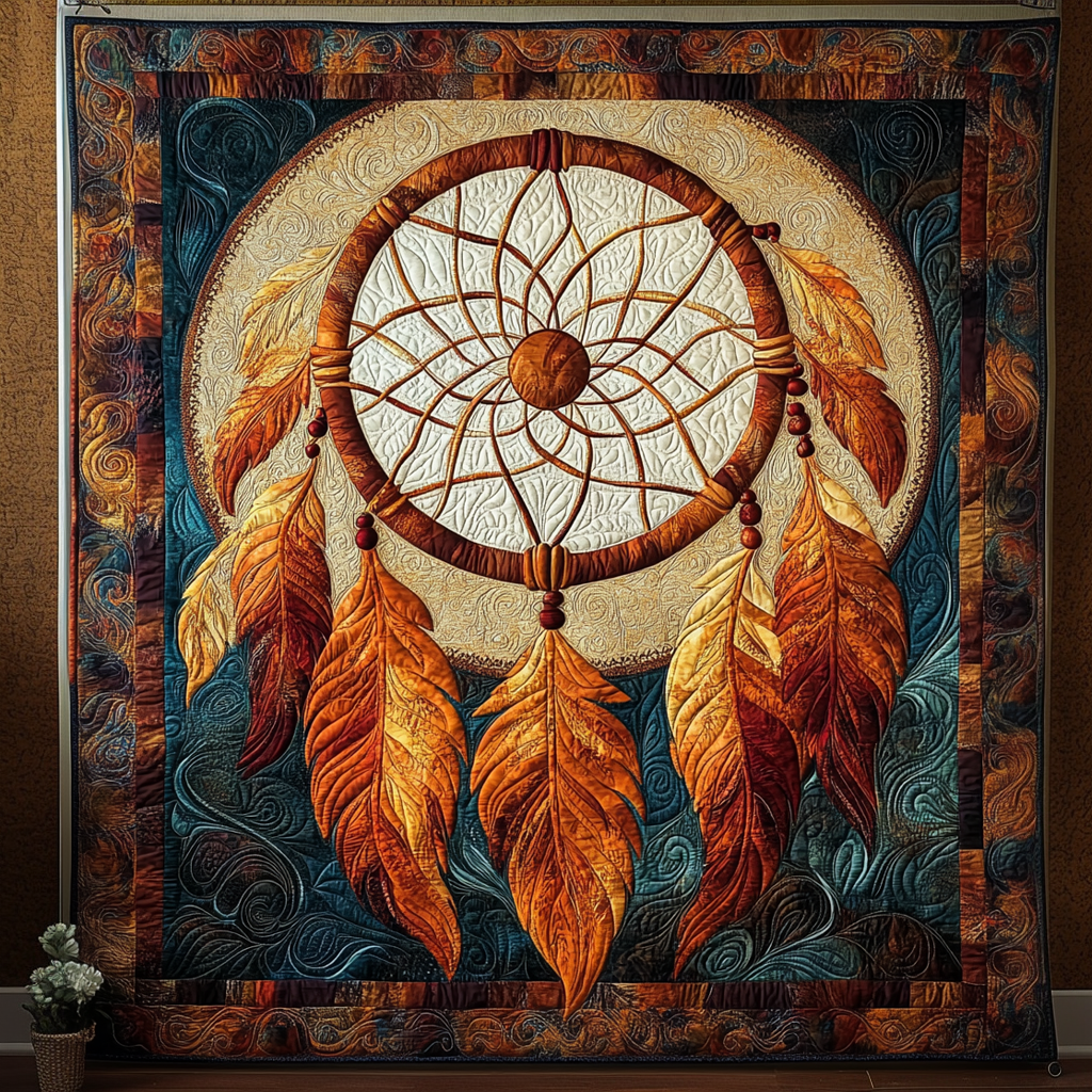 Sacred Web Quilted Blanket