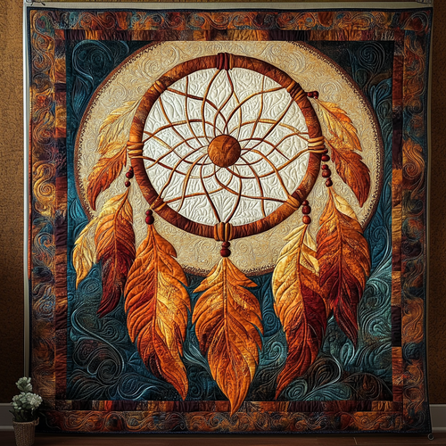 Sacred Web Quilted Blanket