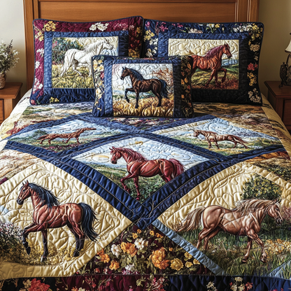 Saddle Spirit 3-Piece Quilted Bedding Set