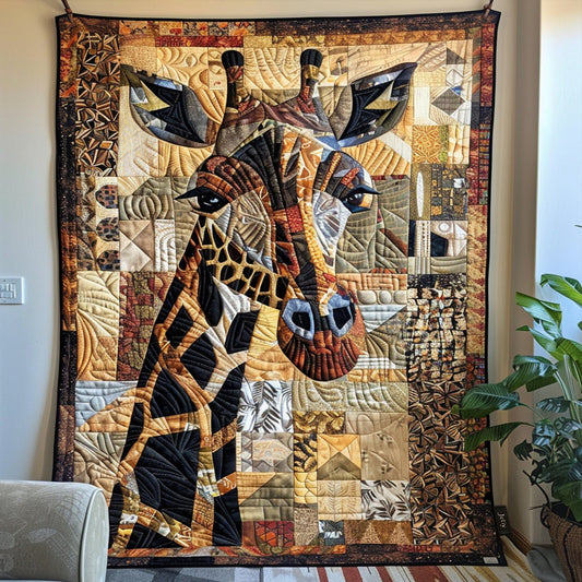 Safari Giraffe Quilted Blanket