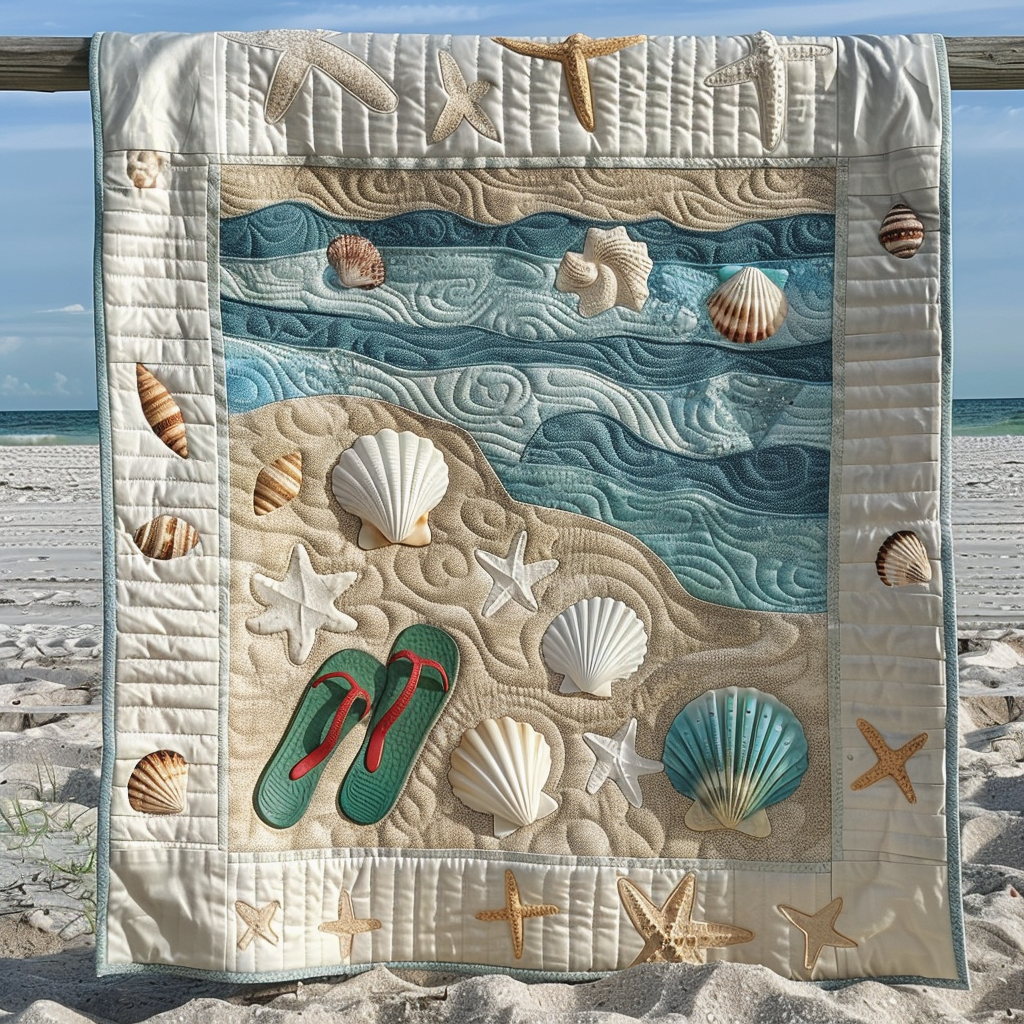 Sandy Shores Quilted Blanket