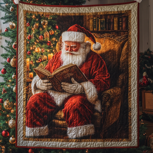 Santa Warm Embrace Quilted Blanket