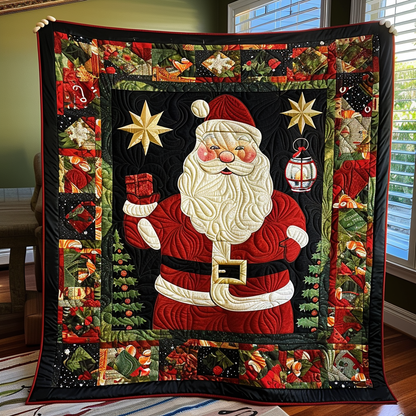 Santa's Joy Quilted Blanket