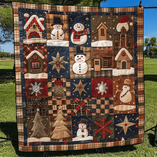 Santa's Village Quilted Blanket