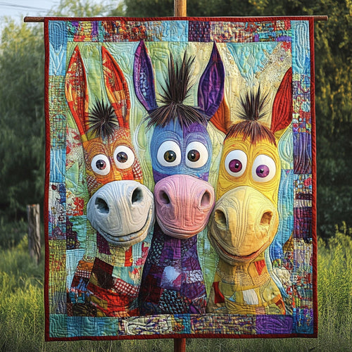 Sassy Saddlebacks Quilted Blanket
