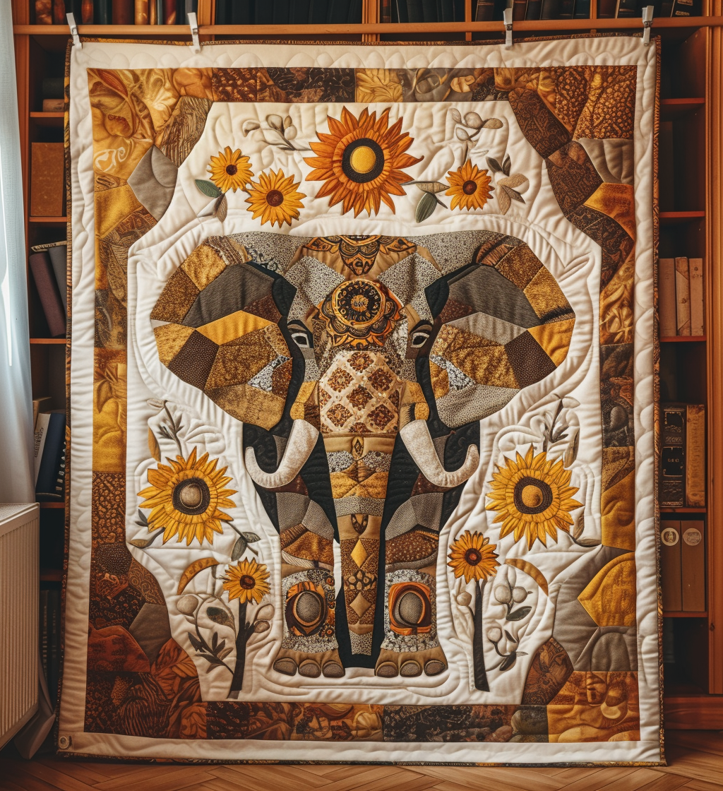 Savanna Symphony Quilted Blanket